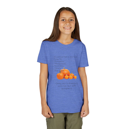 Fall In The South Youth Unisex Short Sleeve Crewneck Tee