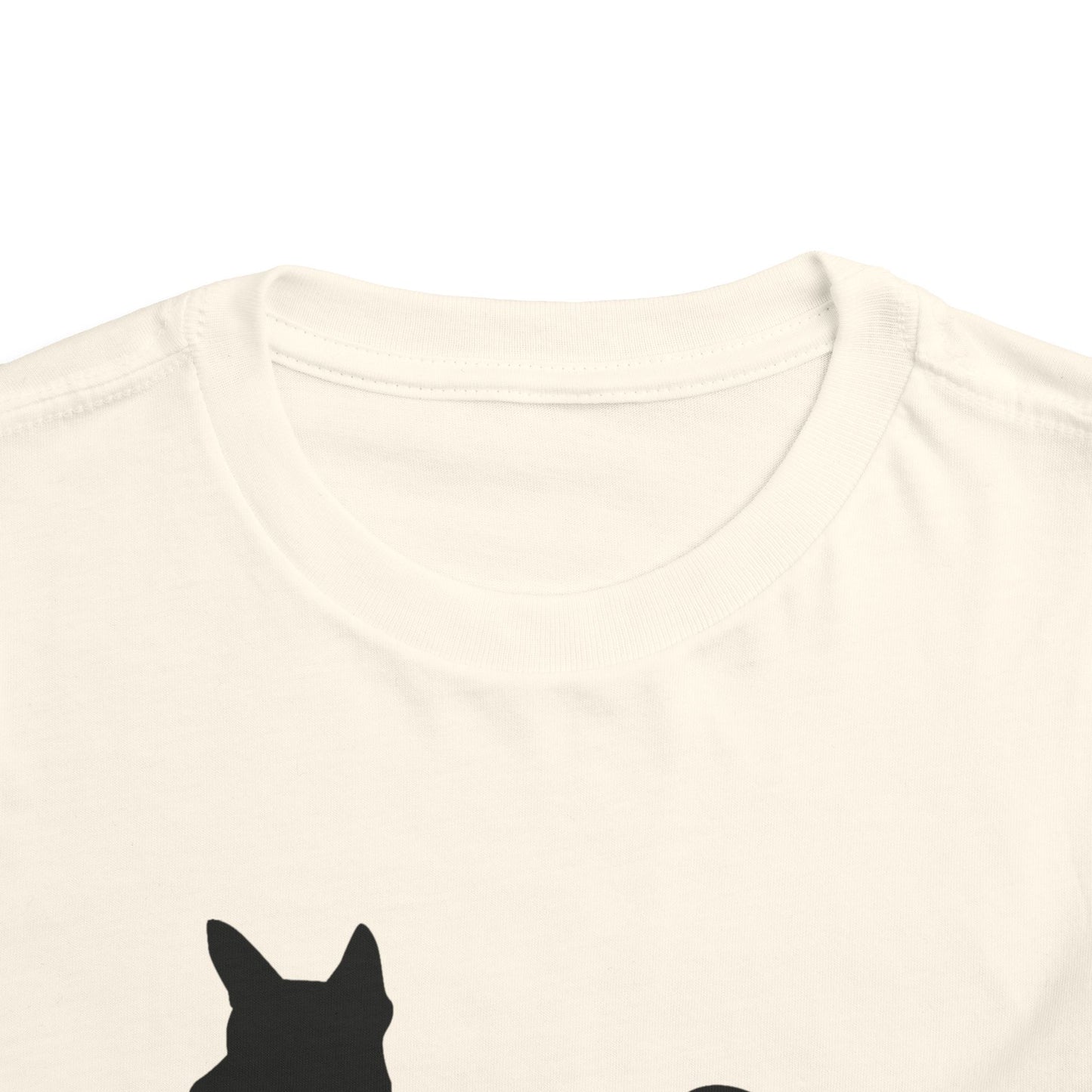 Basenji Silhouette Toddler Unisex Short Sleeve Crewneck Tee
