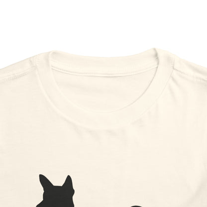 Basenji Silhouette Toddler Unisex Short Sleeve Crewneck Tee
