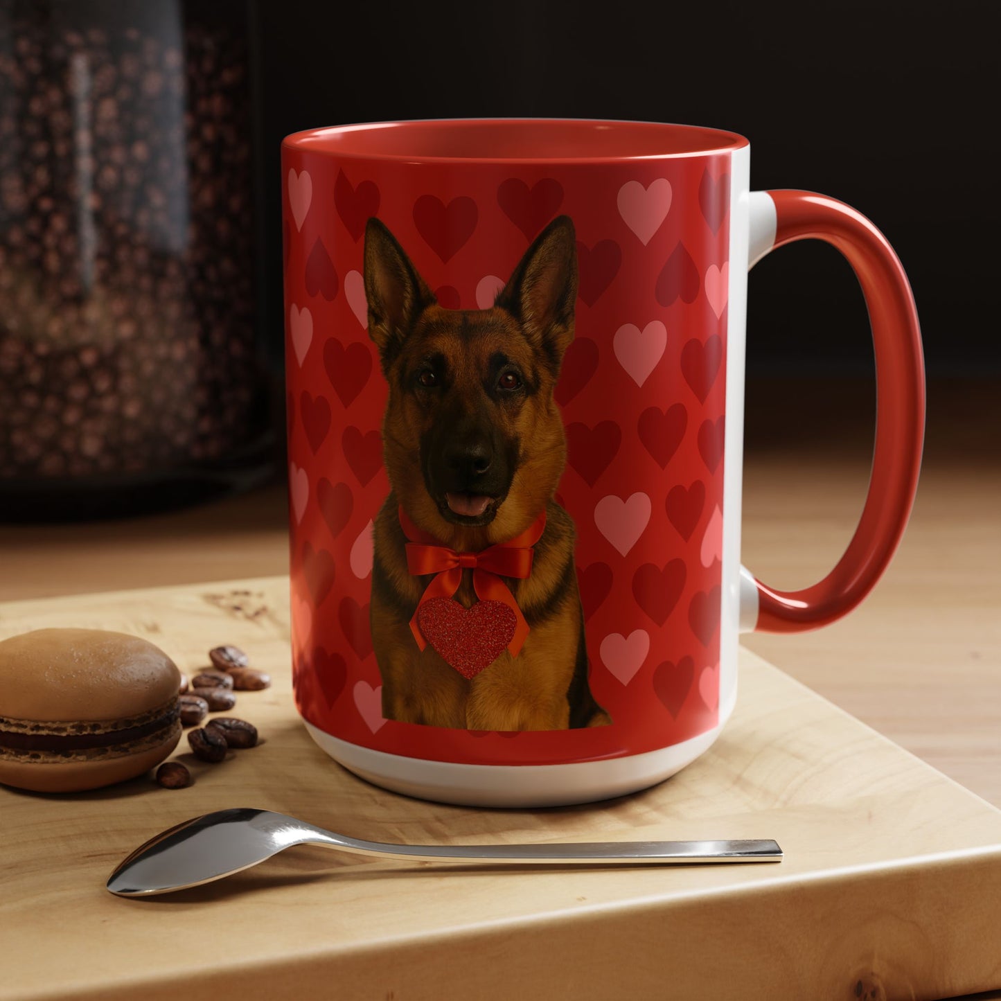 Cupid's Companion German Shepherd 2-Tone Coffee Mug