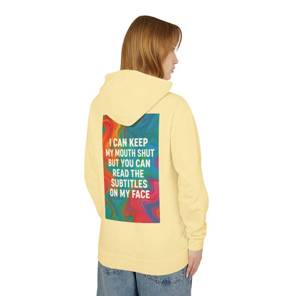 Subtitles Unisex Lightweight Hoodie