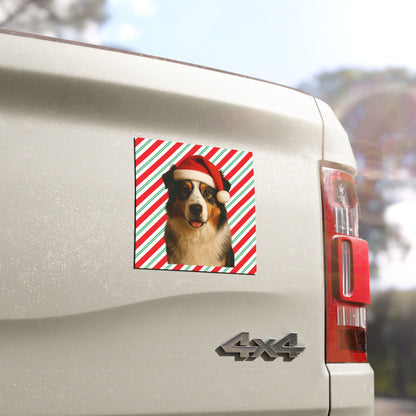 Santa Paws Aussie Indoor/Outdoor Magnet