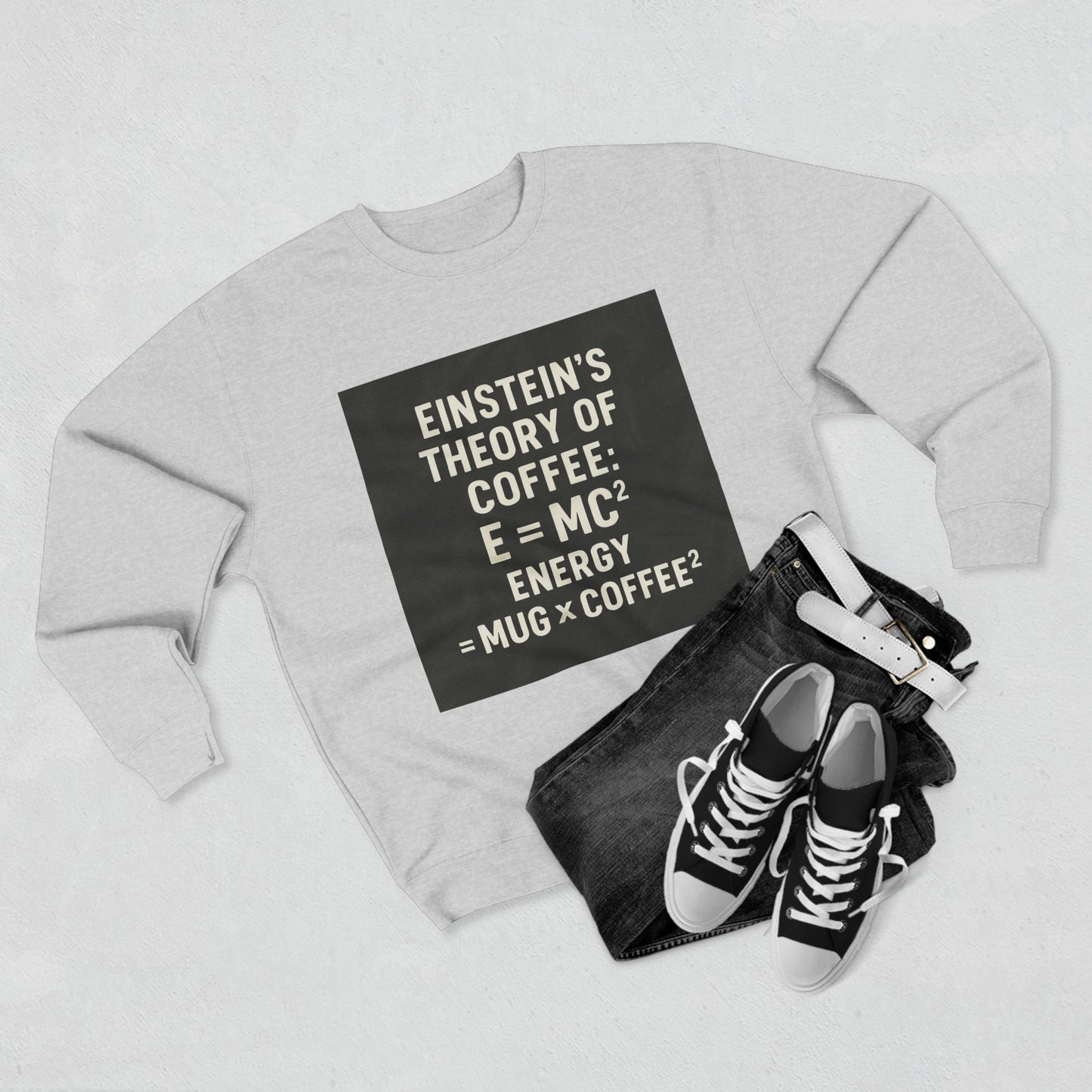 Einstein's Theory Of Coffee Unisex Crewneck Sweatshirt