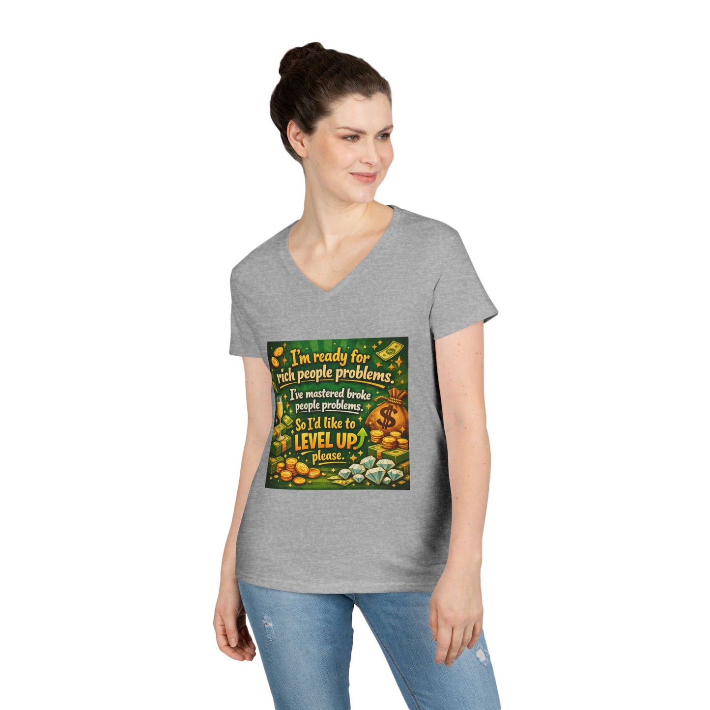 Level Up Women's V-Neck T-Shirt