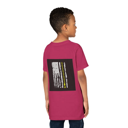 Thin Yellow Line Youth Unisex Short Sleeve Crewneck Tee
