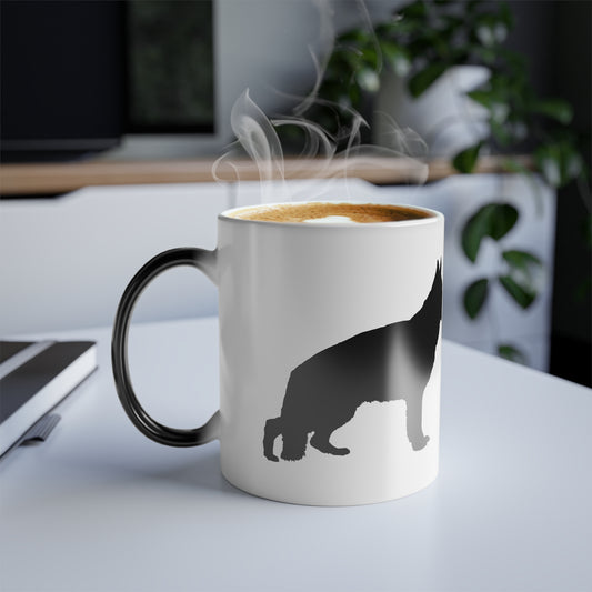 German Shepherd Silhouette Color Changing Mug