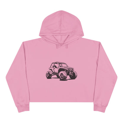 Off The Beaten Path Side By Side Women's Crop Hoodie