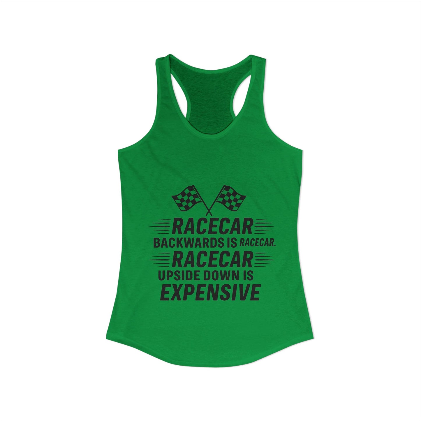 Racecar Backwards Women's Racerback Tank
