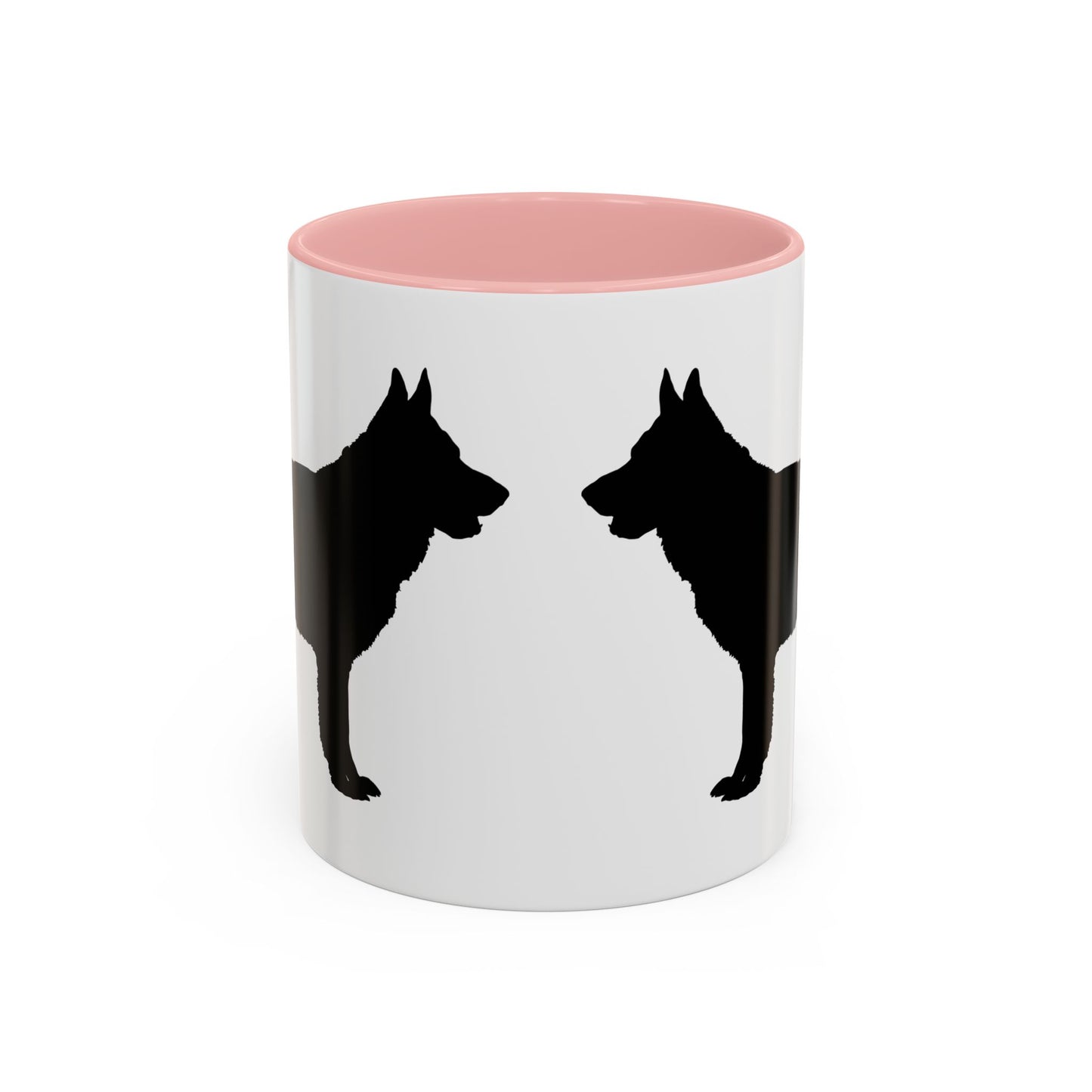 German Shepherd Silhouette 2-Tone Coffee Mug