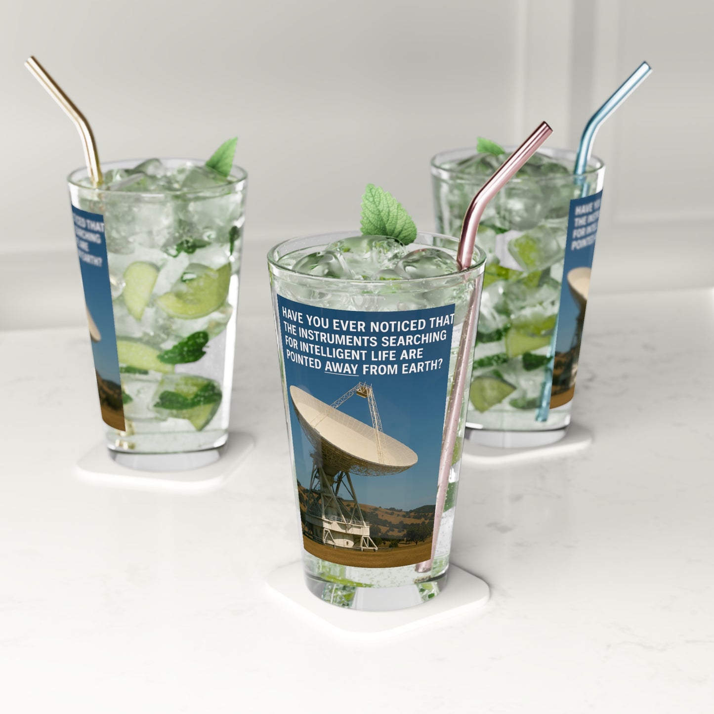 Intelligent Life Drinking Glass