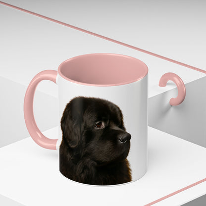Newfie Head 2-Tone Coffee Mug