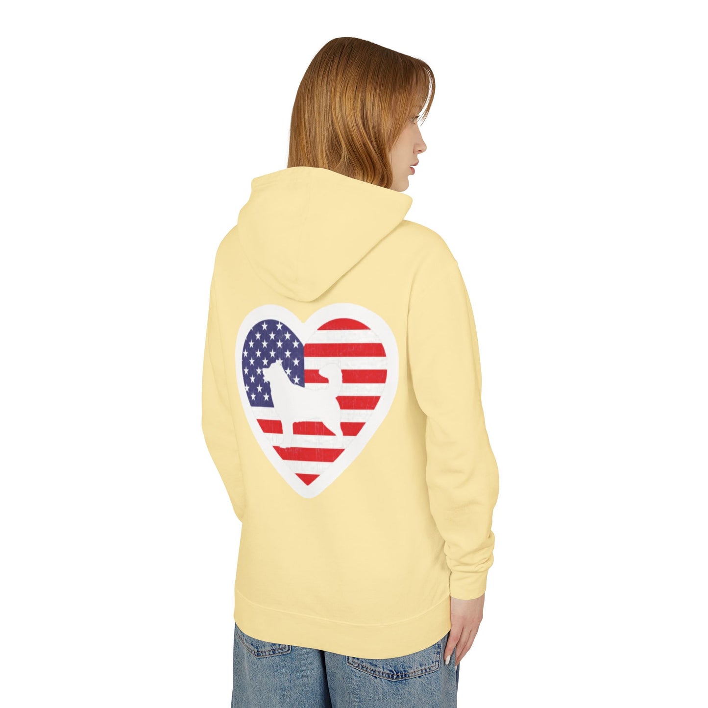 Malamute Flag Unisex Lightweight Hoodie