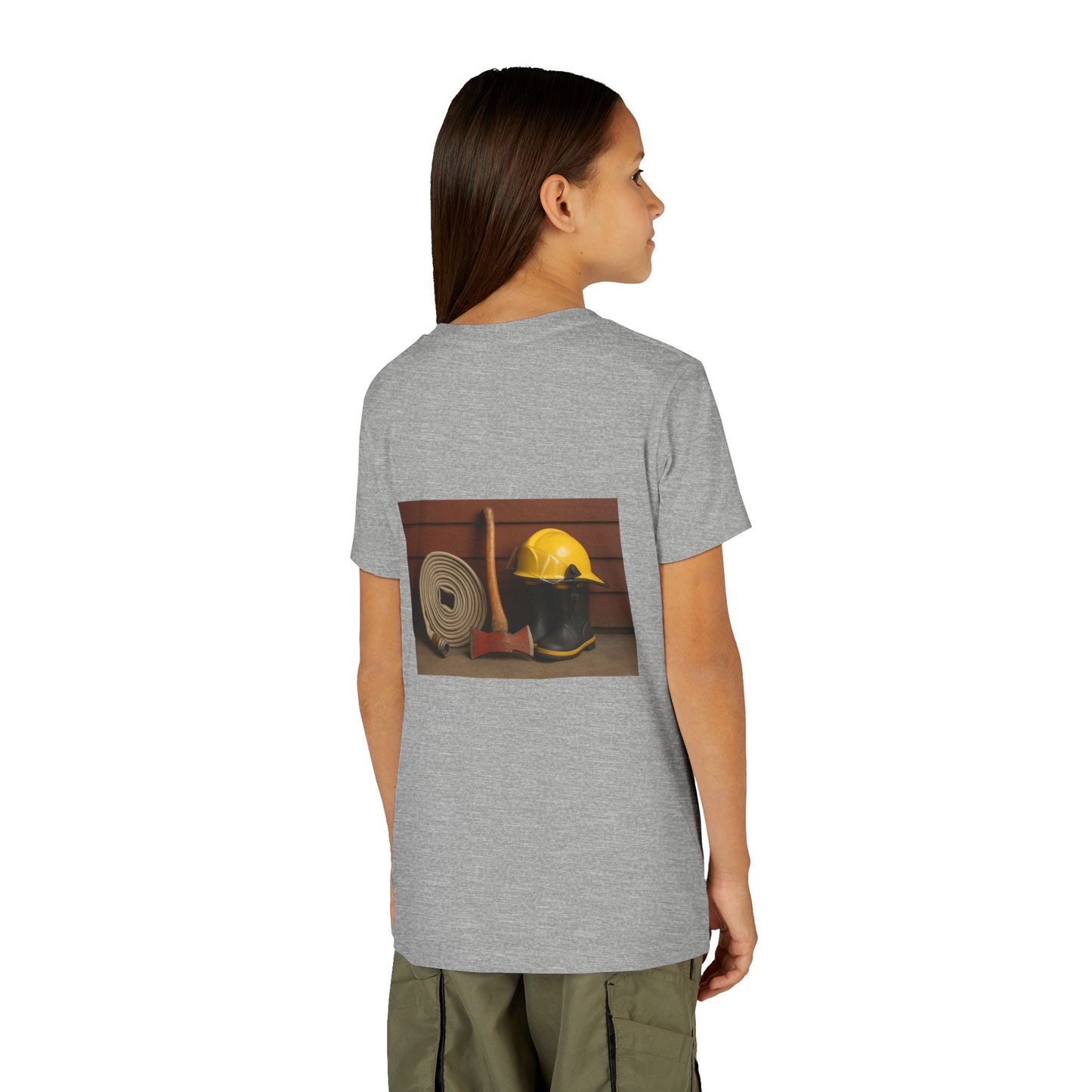 Fire/Rescue Appreciation Youth Unisex Short Sleeve Crewneck Tee