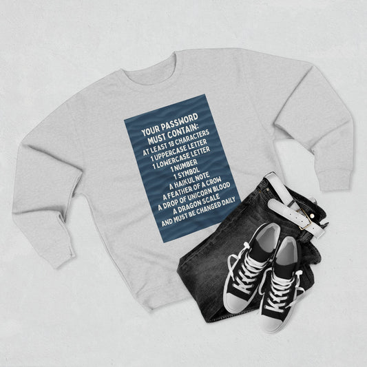 Password Unisex Crewneck Sweatshirt
