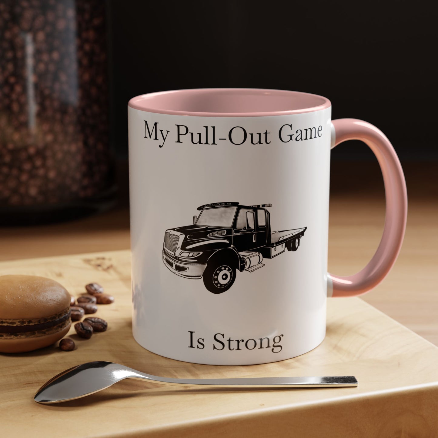 Pull Out Flatbed Tow Truck 2-Tone Coffee Mug