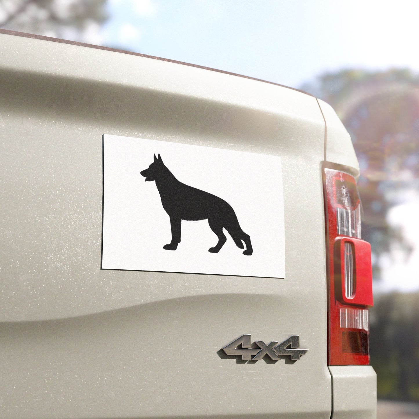 German Shepherd Silhouette Indoor/Outdoor Magnet