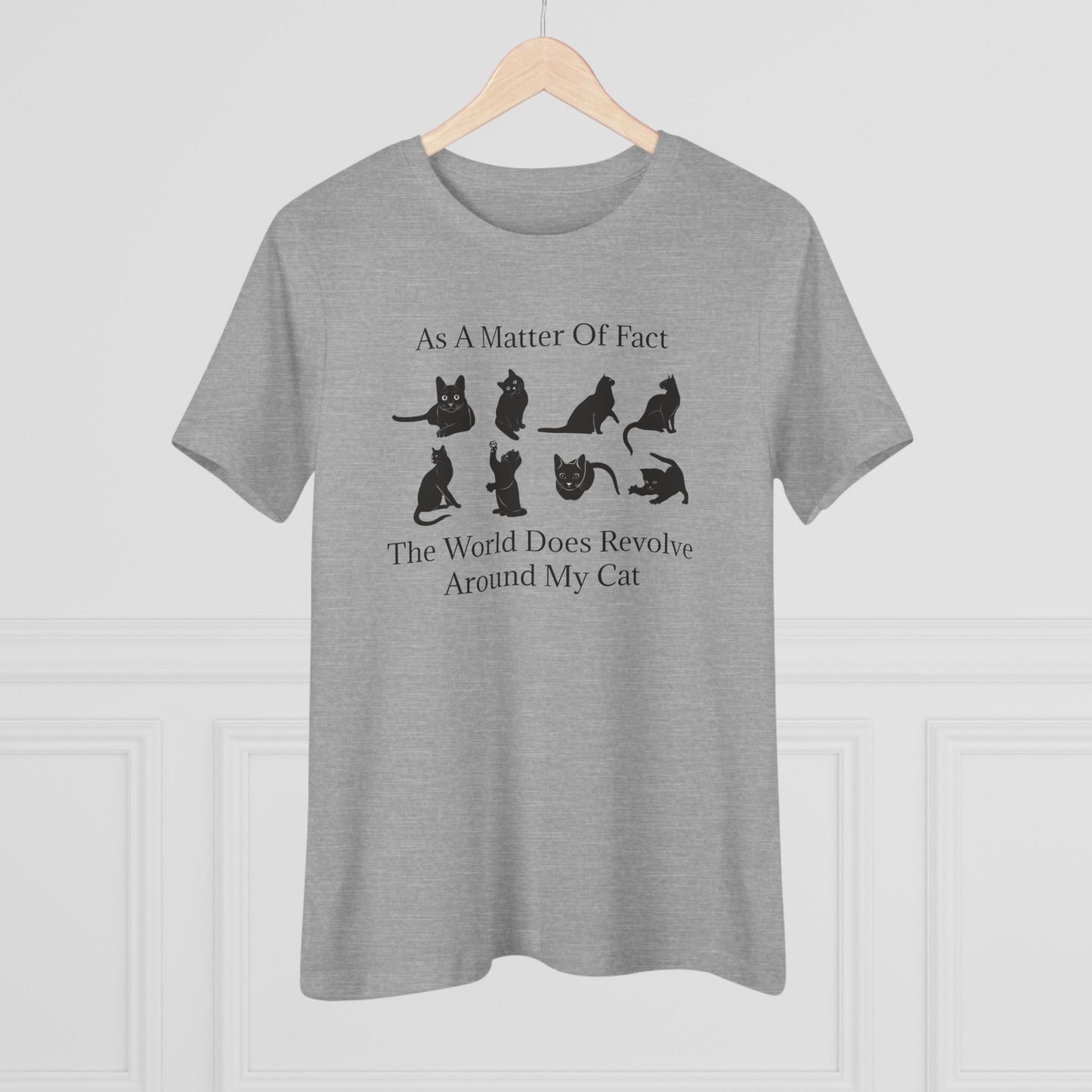 Matter Of Fact Cat Women's Short Sleeve Crewneck Tee