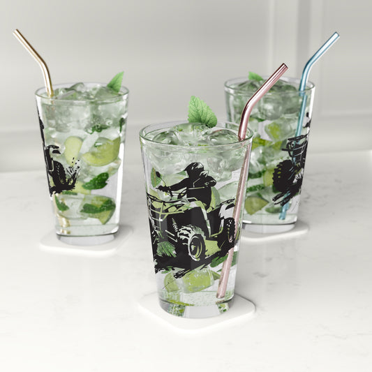 Slingin' Mud Quad Drinking Glass