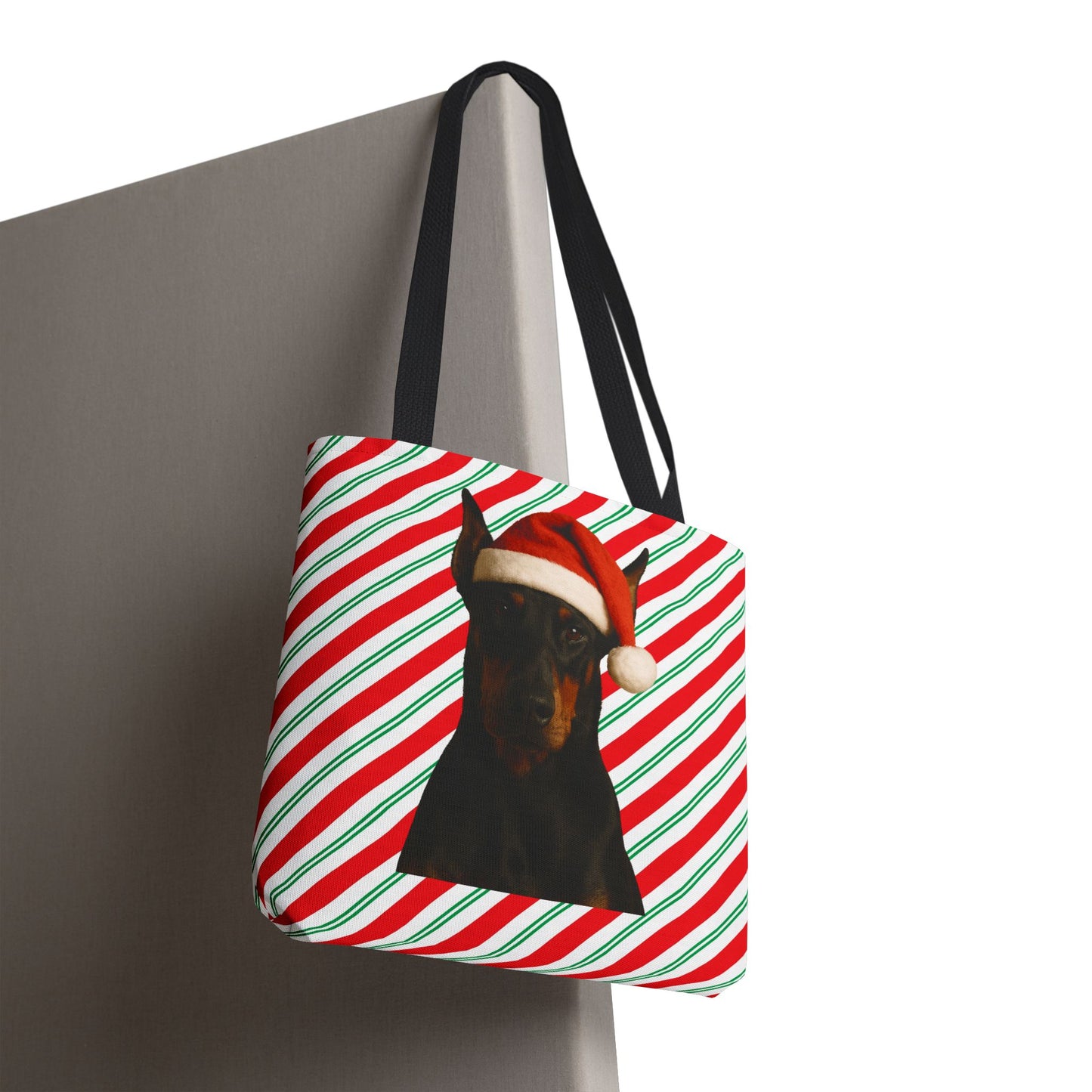 Santa Paws Doberman Tote Bag