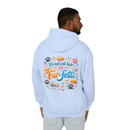 Fur-Fetti Cat Unisex Lightweight Hoodie