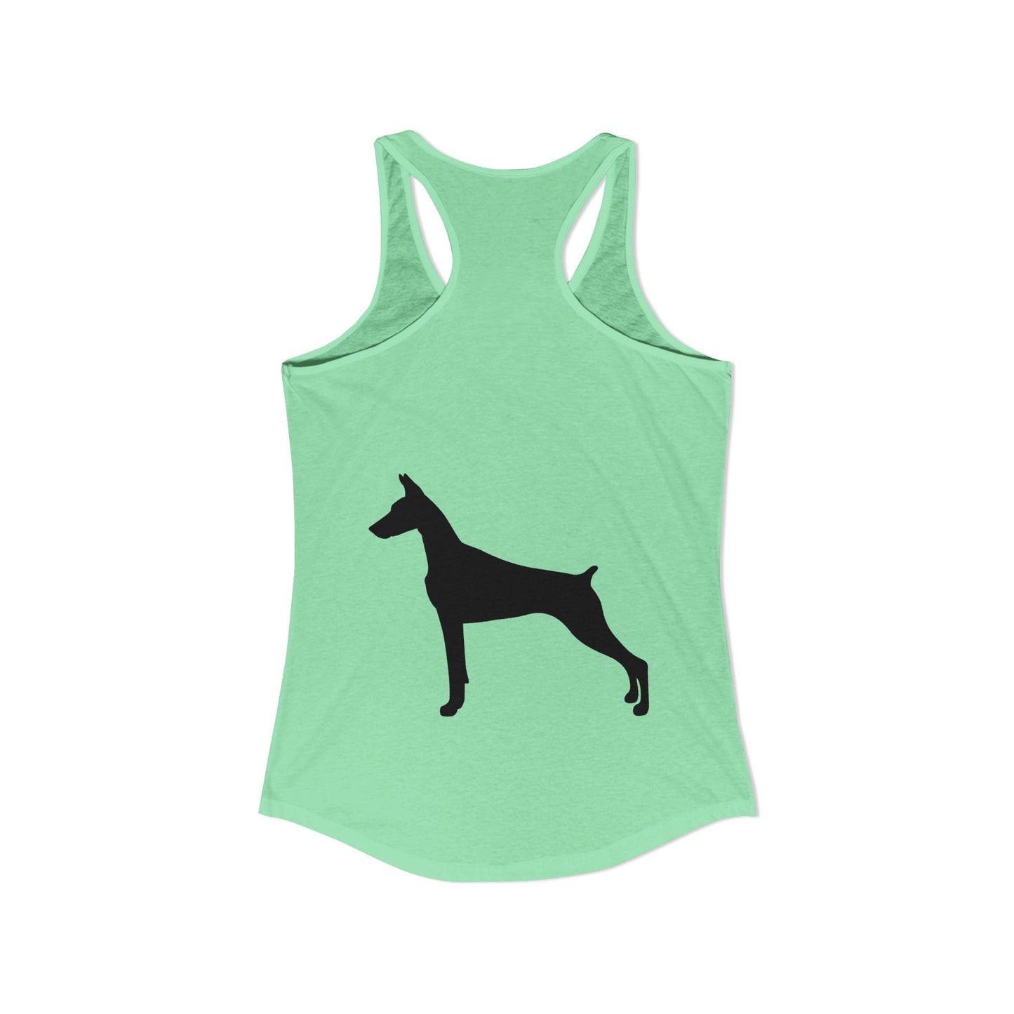 Doberman Silhouette Women's Racerback Tank