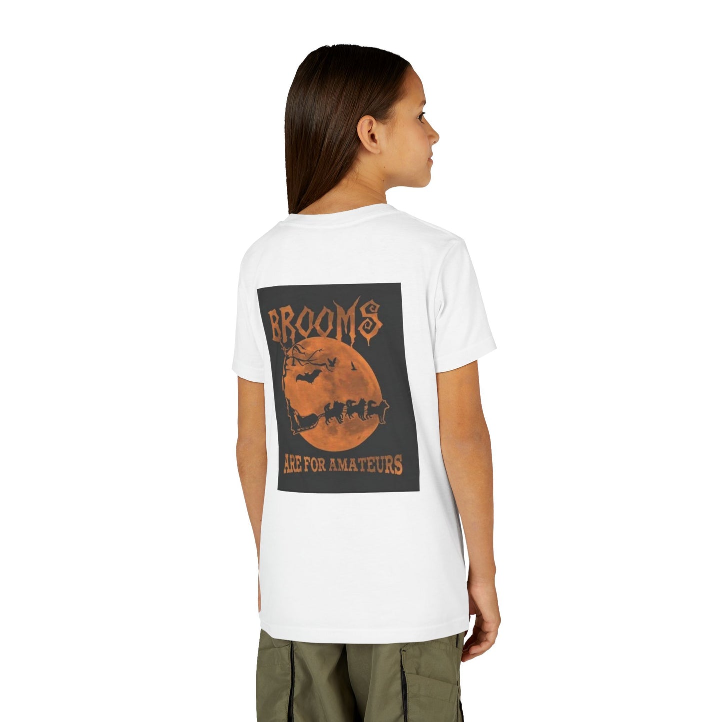Brooms Are For Amateurs Youth Unisex Short Sleeve Crewneck Tee