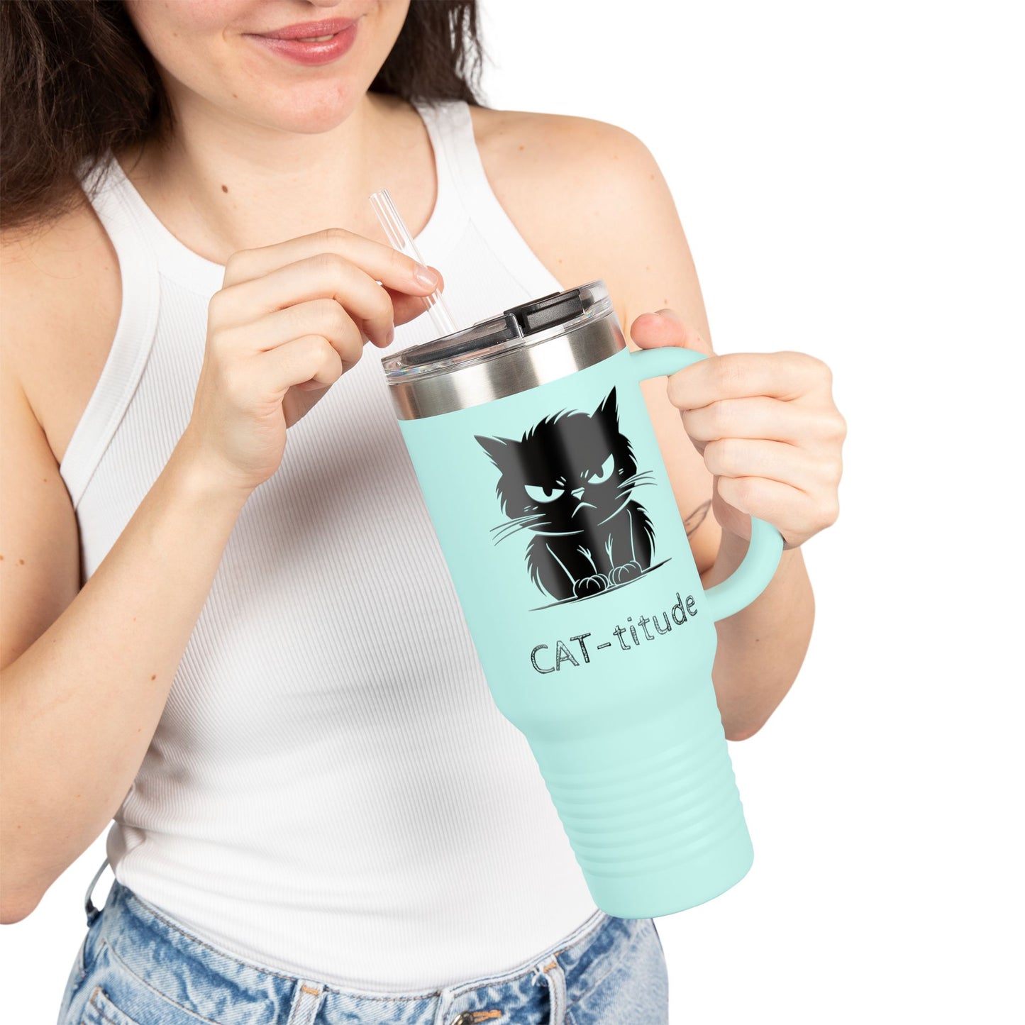 CAT-titude Insulated Travel Mug