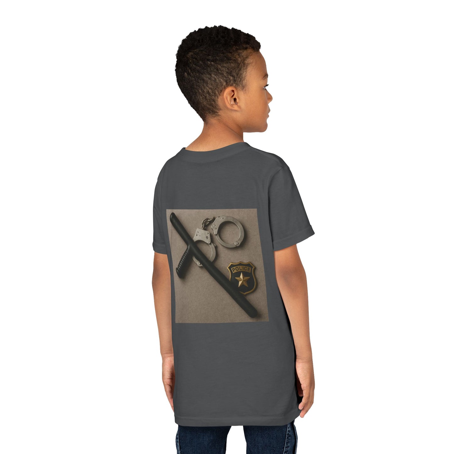 Law Enforcement Appreciation Youth Unisex Short Sleeve Crewneck Tee