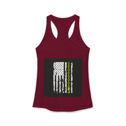 Thin Yellow Line Women's Racerback Tank