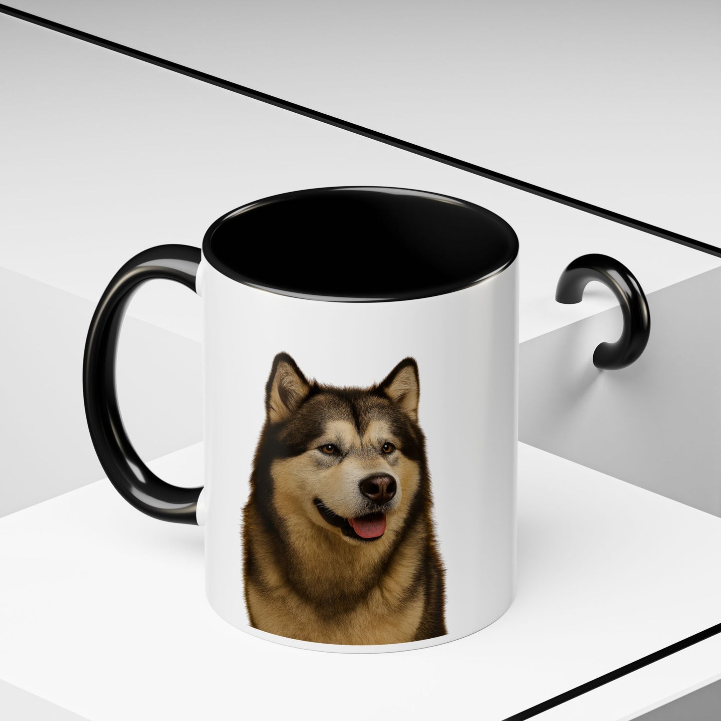 Malamute Head 2-Tone Coffee Mug