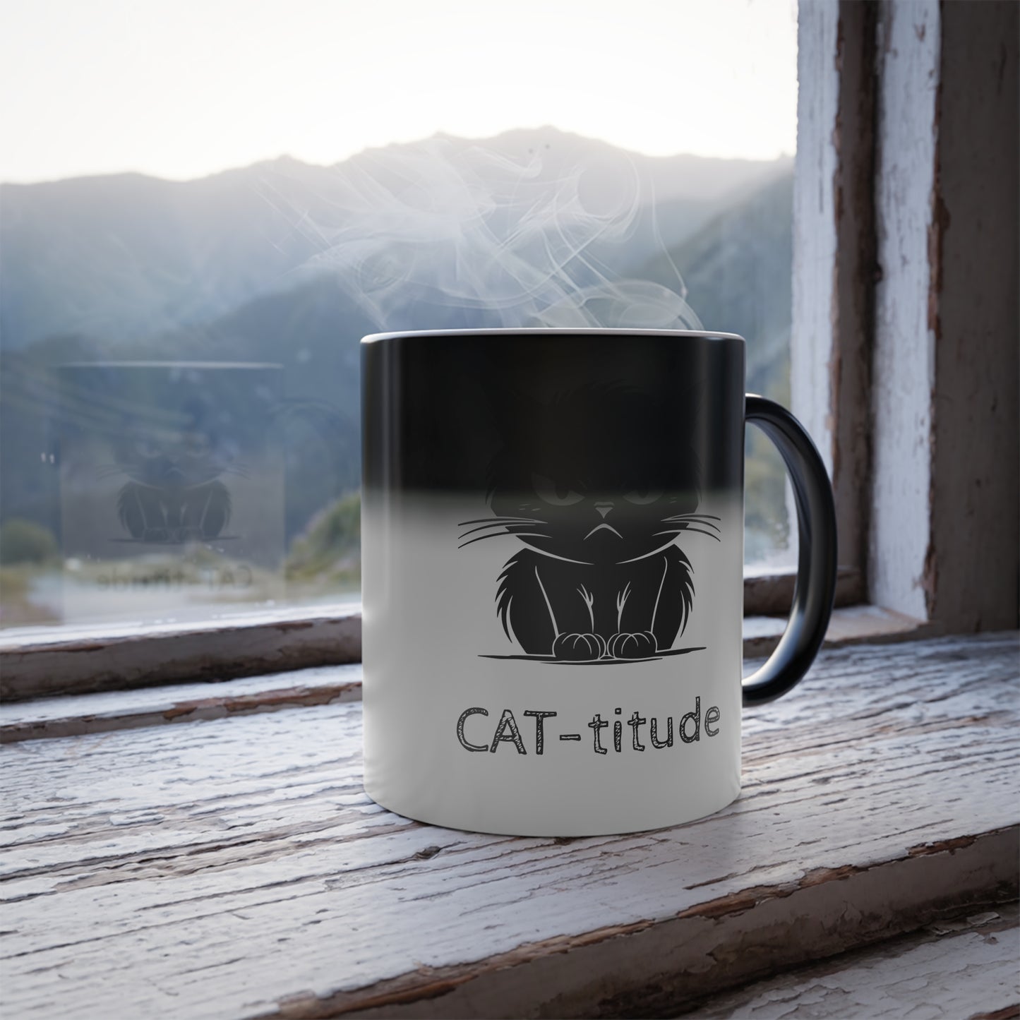 CAT-titude Color Changing Mug