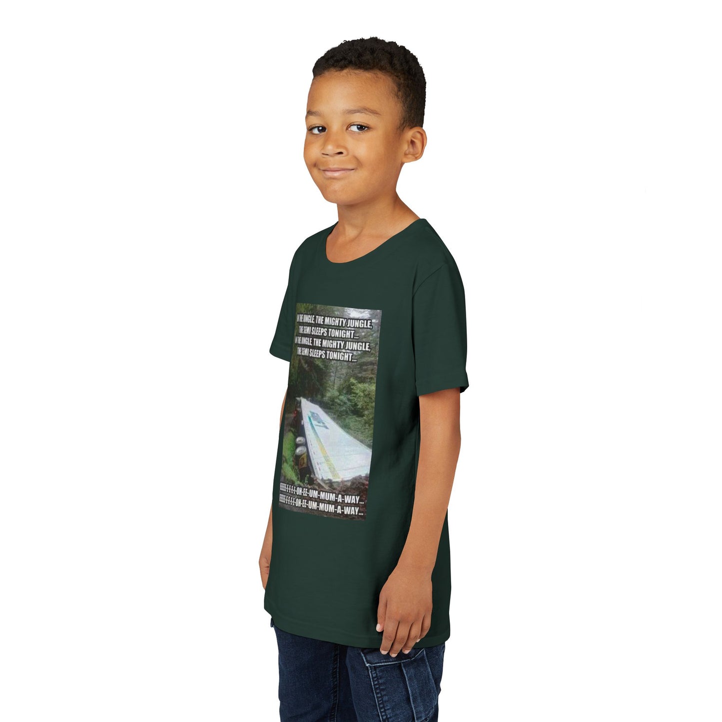 Semi Sleeps Youth Unisex Short Sleeve Crewneck Tee