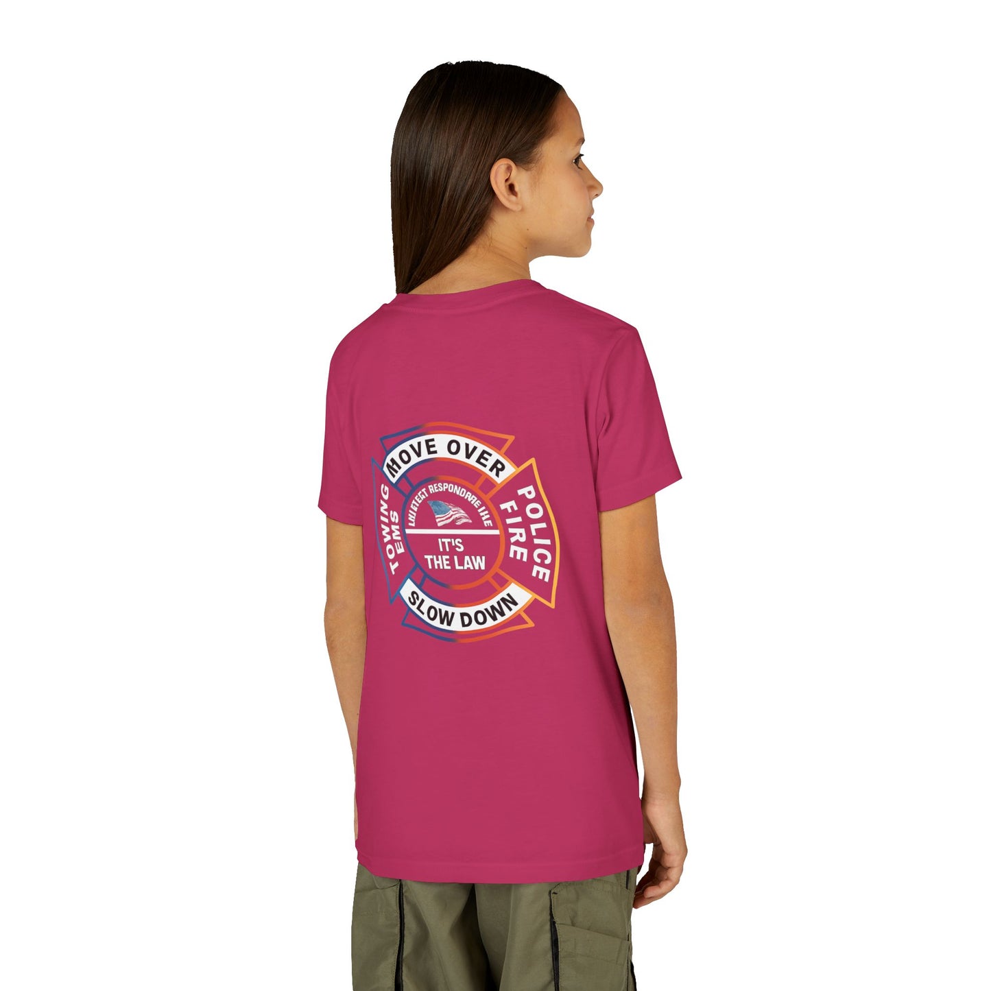 Let First Responders Live Youth Unisex Short Sleeve Crewneck Tee