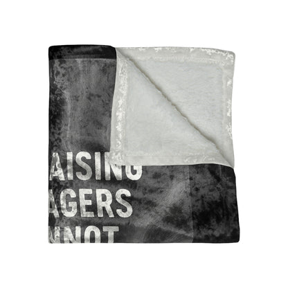 Raising Teenagers Crushed Velvet Blanket