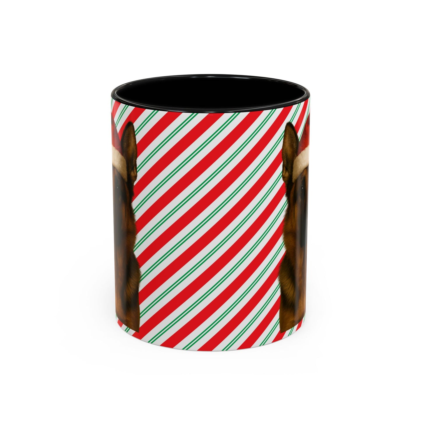 Santa Paws German Shepherd 2-Tone Coffee Mug