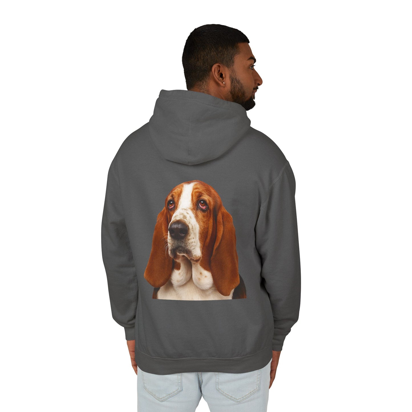Basset Head Unisex Lightweight Hoodie