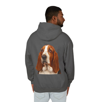 Basset Head Unisex Lightweight Hoodie