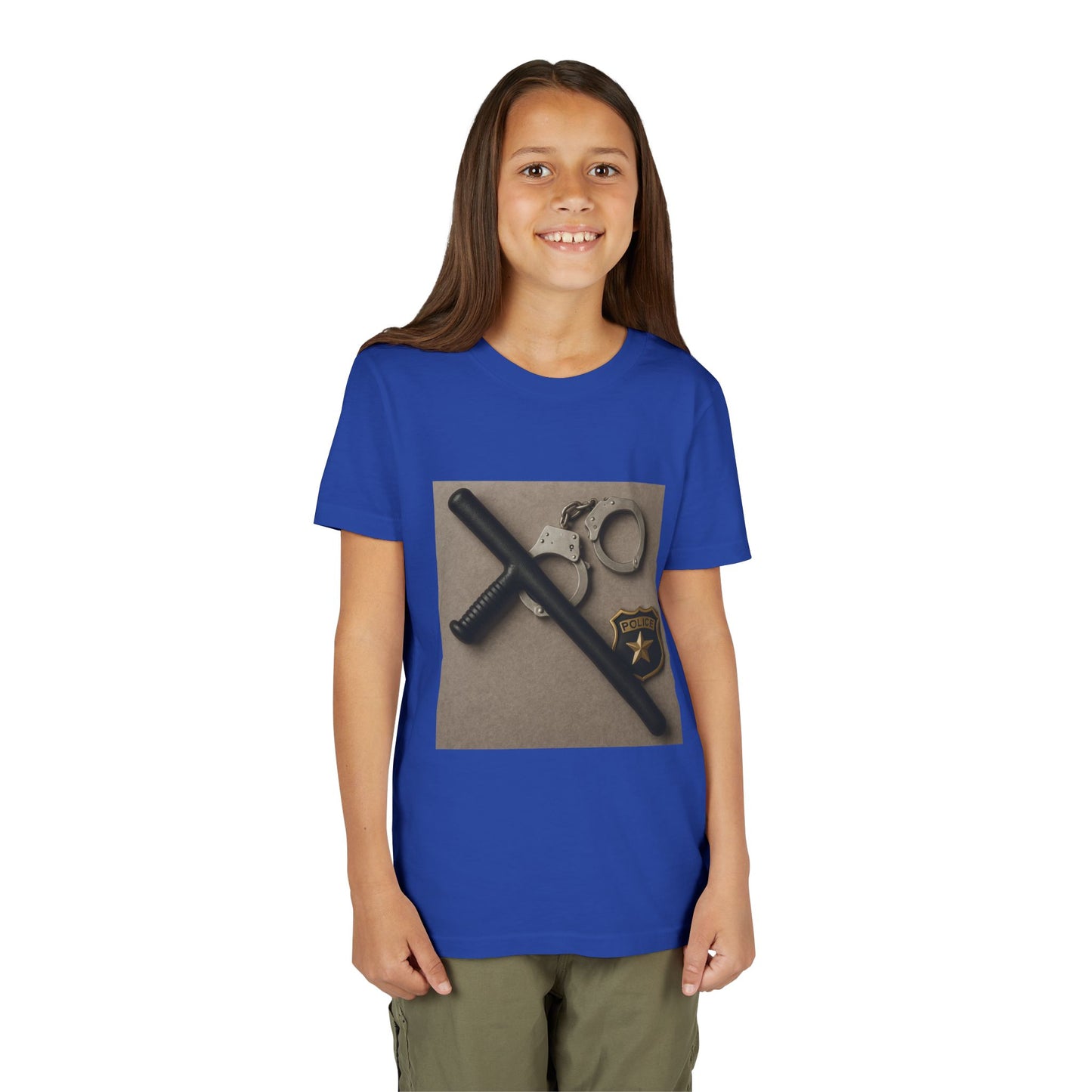 Law Enforcement Appreciation Youth Unisex Short Sleeve Crewneck Tee
