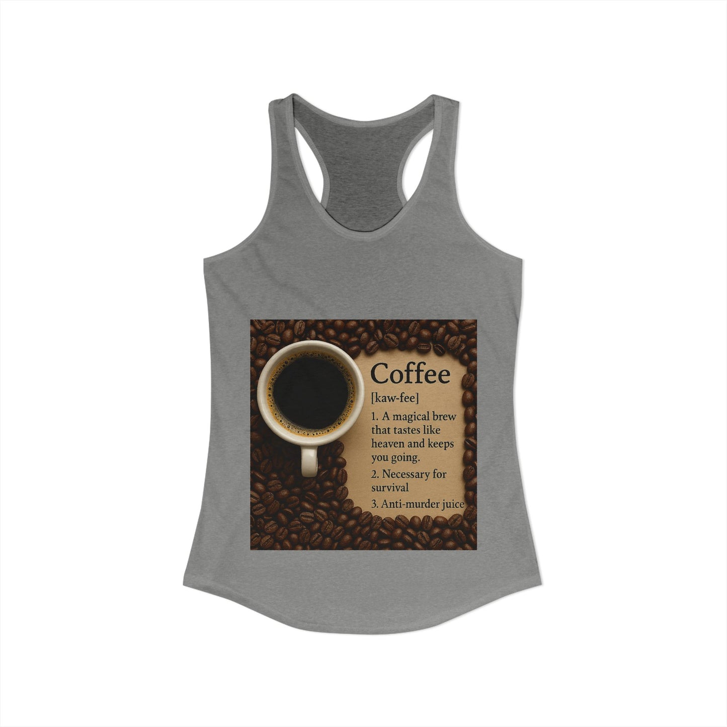Coffee Definition Women's Racerback Tank