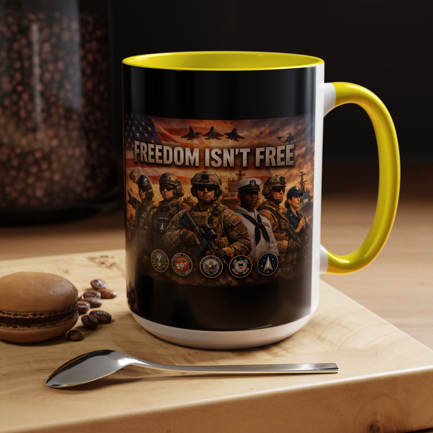 Freedom Isn't Free 2-Tone Coffee Mug