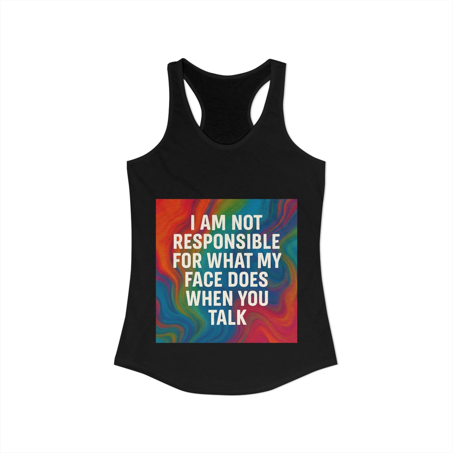 When You Talk Women's Racerback Tank