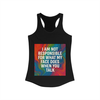 When You Talk Women's Racerback Tank