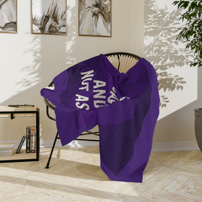 Caffeine Junkie Velveteen Microfiber Blanket