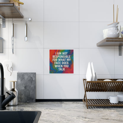 When You Talk Ceramic Photo Tile