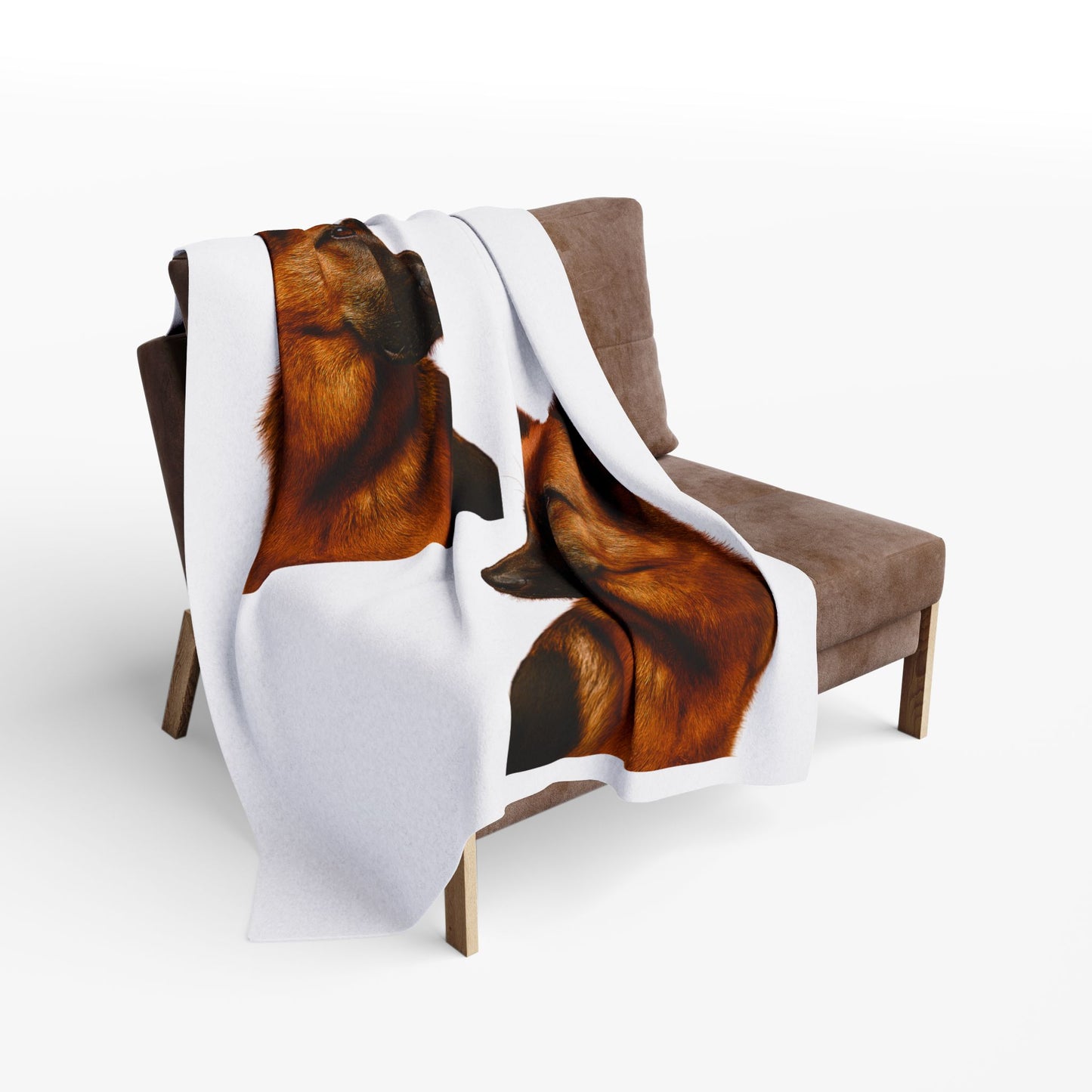 German Shepherd Head Arctic Fleece Blanket