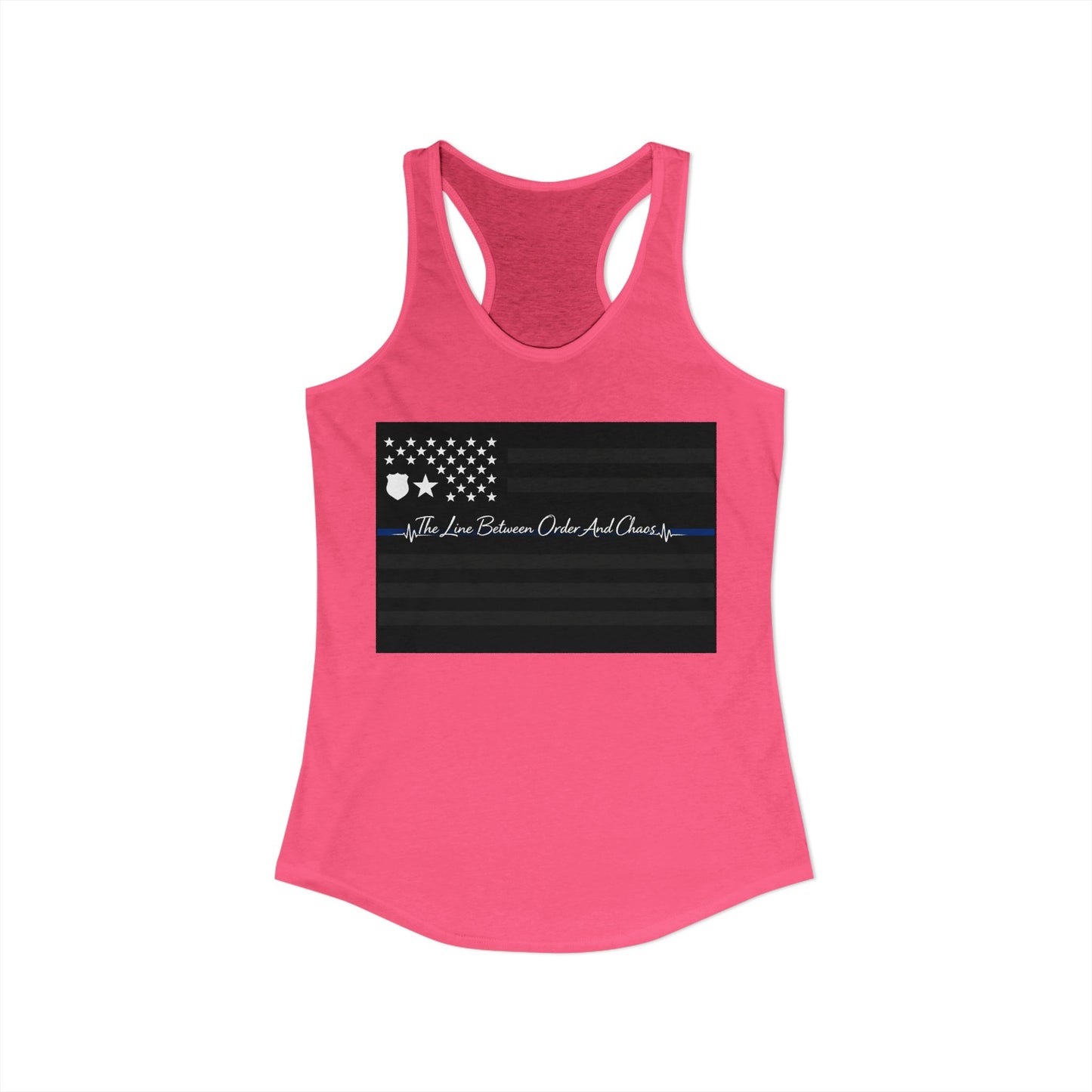 Thin Blue Line Women's Racerback Tank