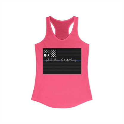 Thin Blue Line Women's Racerback Tank