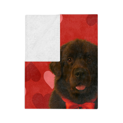 Cupid's Companion Newfie Velveteen Microfiber Blanket