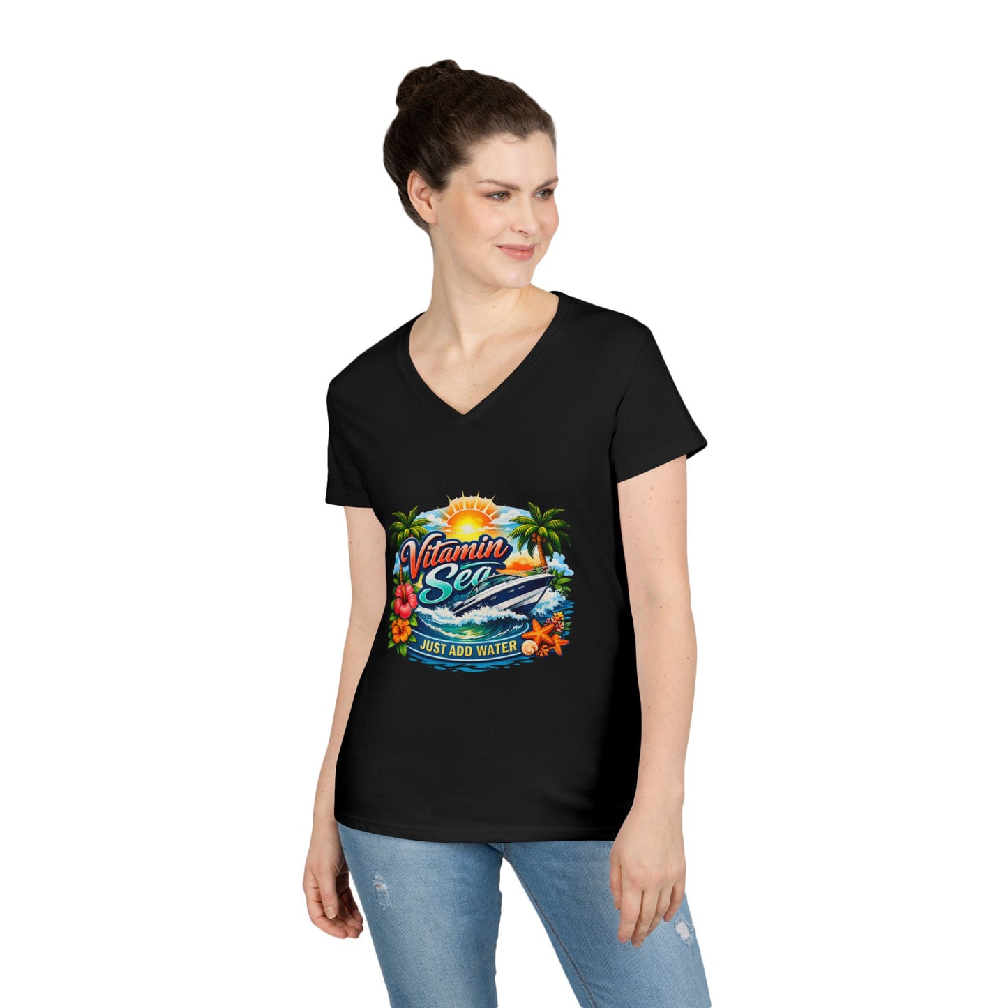 Vitamin Sea Women's V-Neck T-Shirt