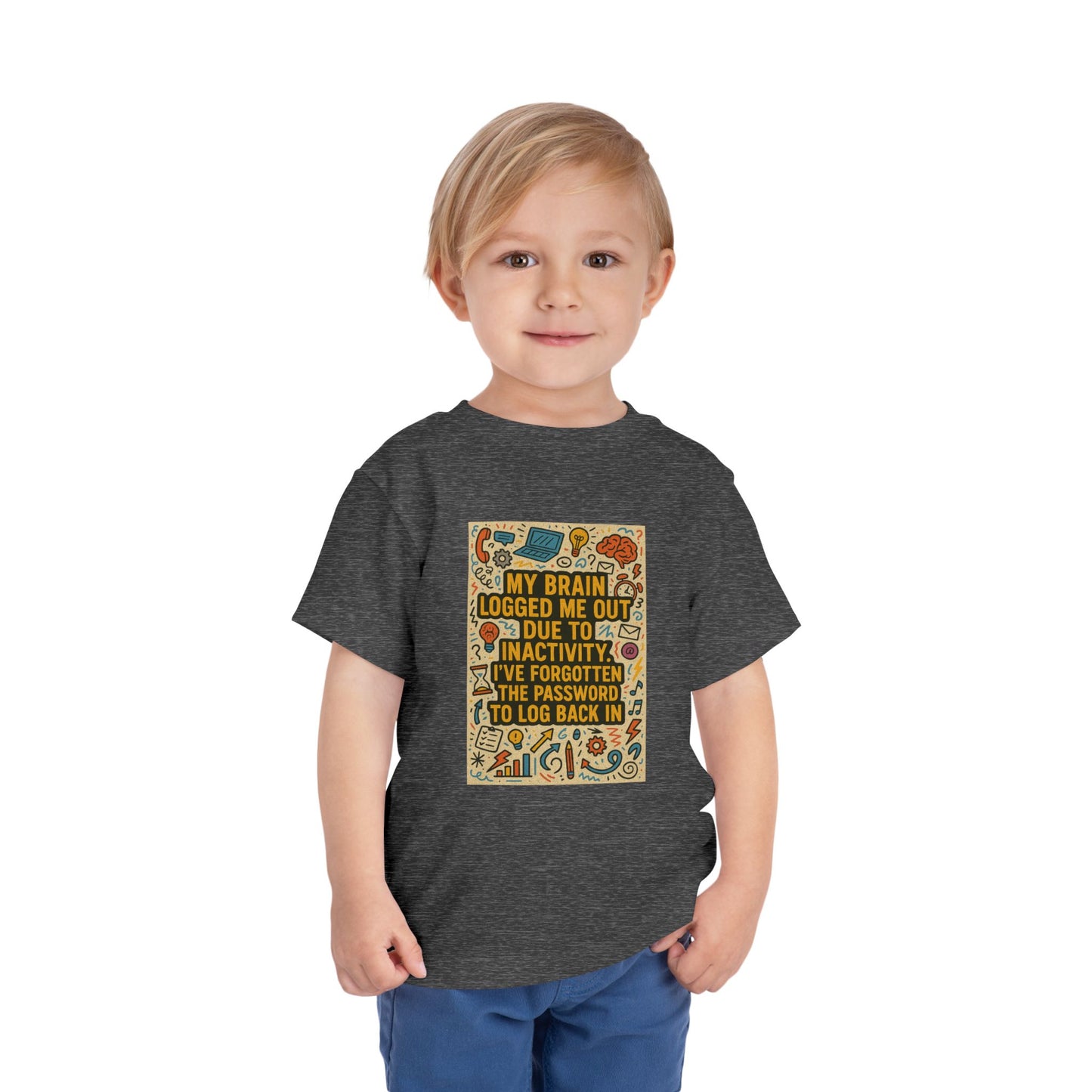 Logged Out Toddler Unisex Short Sleeve Crewneck Tee